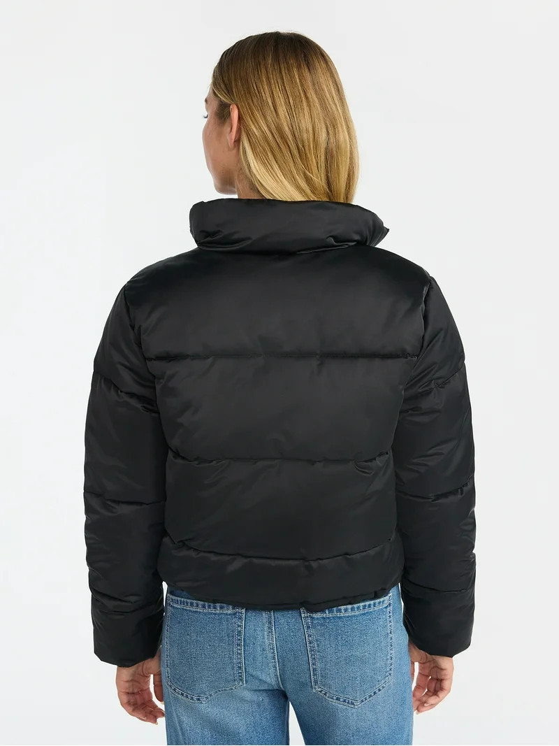No Boundaries Puffer Jacket, Women's | Walmart (US)
