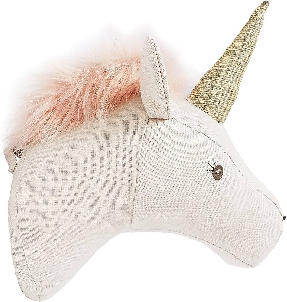 MON AMI Premium Unicorn Head Wall Mount 13", Plush Stuffed Animal Wall Toy, Wall Hanging Décor f... | Amazon (US)