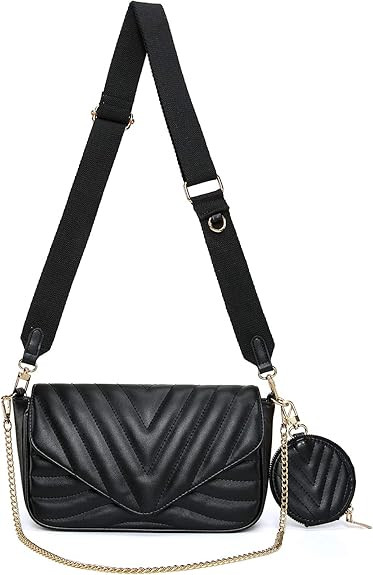 Small Quilted Crossbody Bags for Women Stylish Designer Purses and Handbags with Coin Purse and A... | Amazon (US)