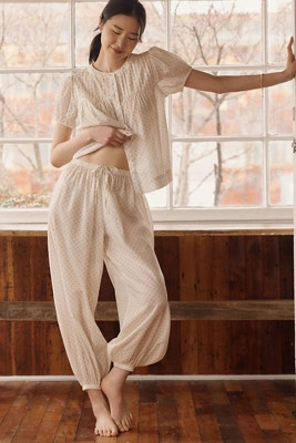 Damson Madder Meadow Cotton Balloon Pants | Anthropologie (US)