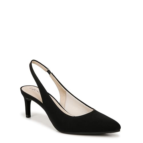 LifeStride Womens Annalise Pump Black Micron 6.5 W | Amazon (US)