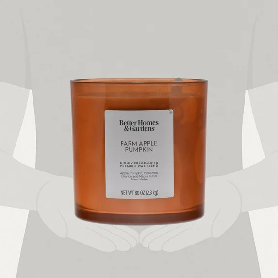 Better Homes & Gardens Farm Apple Pumpkin Scented 4-Wick 80oz (2.26 kg) Large Oversized Jar Candl... | Walmart (US)