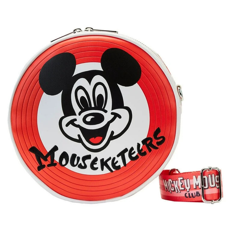 Loungefly Disney 100th Mickey Mouse Mouseketeers Crossbody Bag Handbag - Walmart.com | Walmart (US)