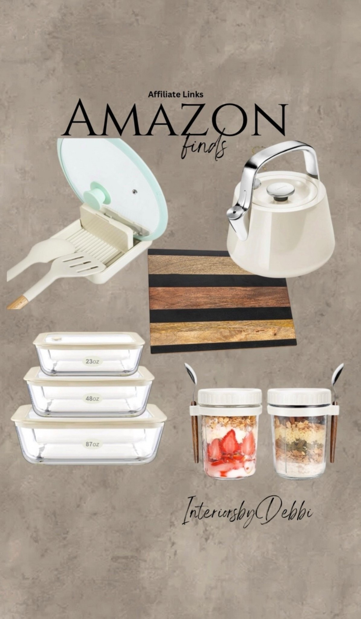 Amazon Finds
Kitchen essentials, cutting board, tea pot, spoon plate, transitional home, modern decor, amazon find, amazon home, target home decor, mcgee and co, studio mcgee, amazon must have, pottery barn, Walmart finds, affordable decor, home styling, budget friendly, accessories, neutral decor, home finds, new arrival, coming soon, sale alert, high end look for less, Amazon favorites, Target finds, cozy, modern, earthy, transitional, luxe, romantic, home decor, budget friendly decor, Amazon decor #amazonhome



#LTKHoliday #LTKHome #LTKGiftGuide