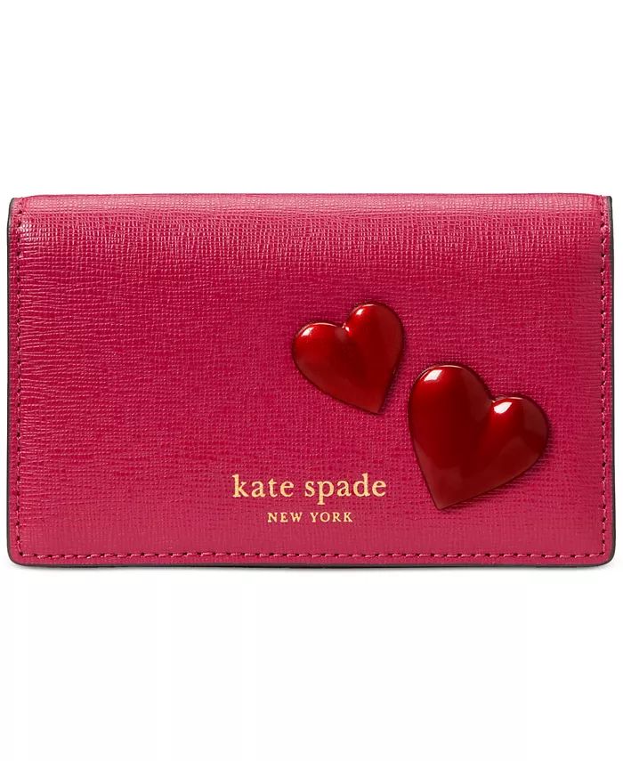 kate spade new york Pitter Patter Smooth Leather Bifold Snap Wallet - Macy's | Macy's