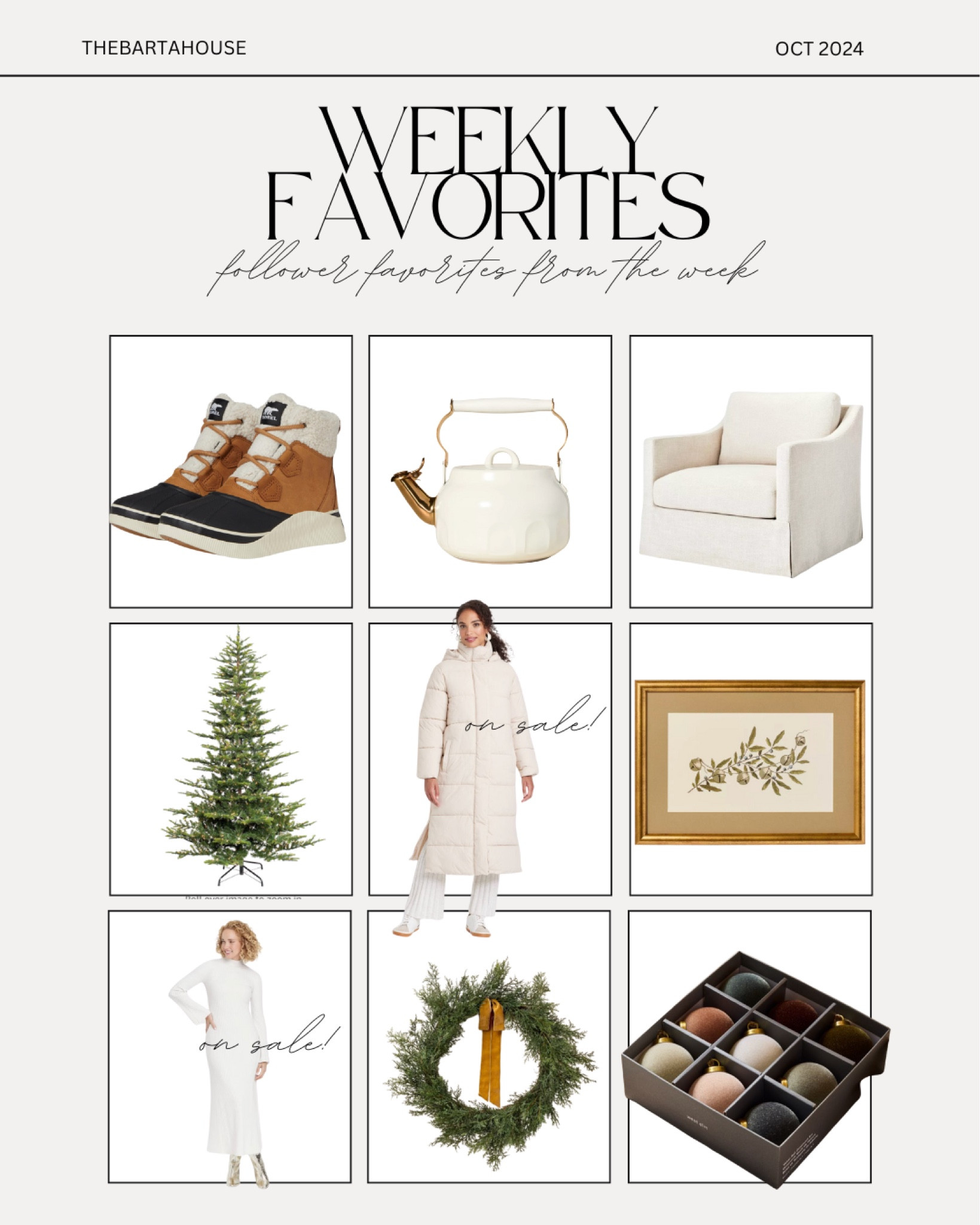 Weekly favorites 🤍

#LTKHoliday #LTKStyleTip #LTKSeasonal