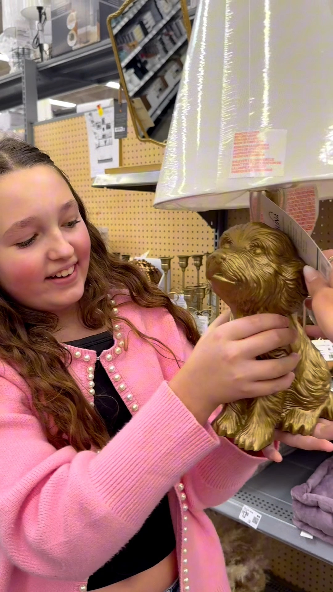 The viral Walmart Goldendoodle Lamp is worth the hype! #goldendoodlelamp #anthrodupe #walmartgoldendoodlelamp 