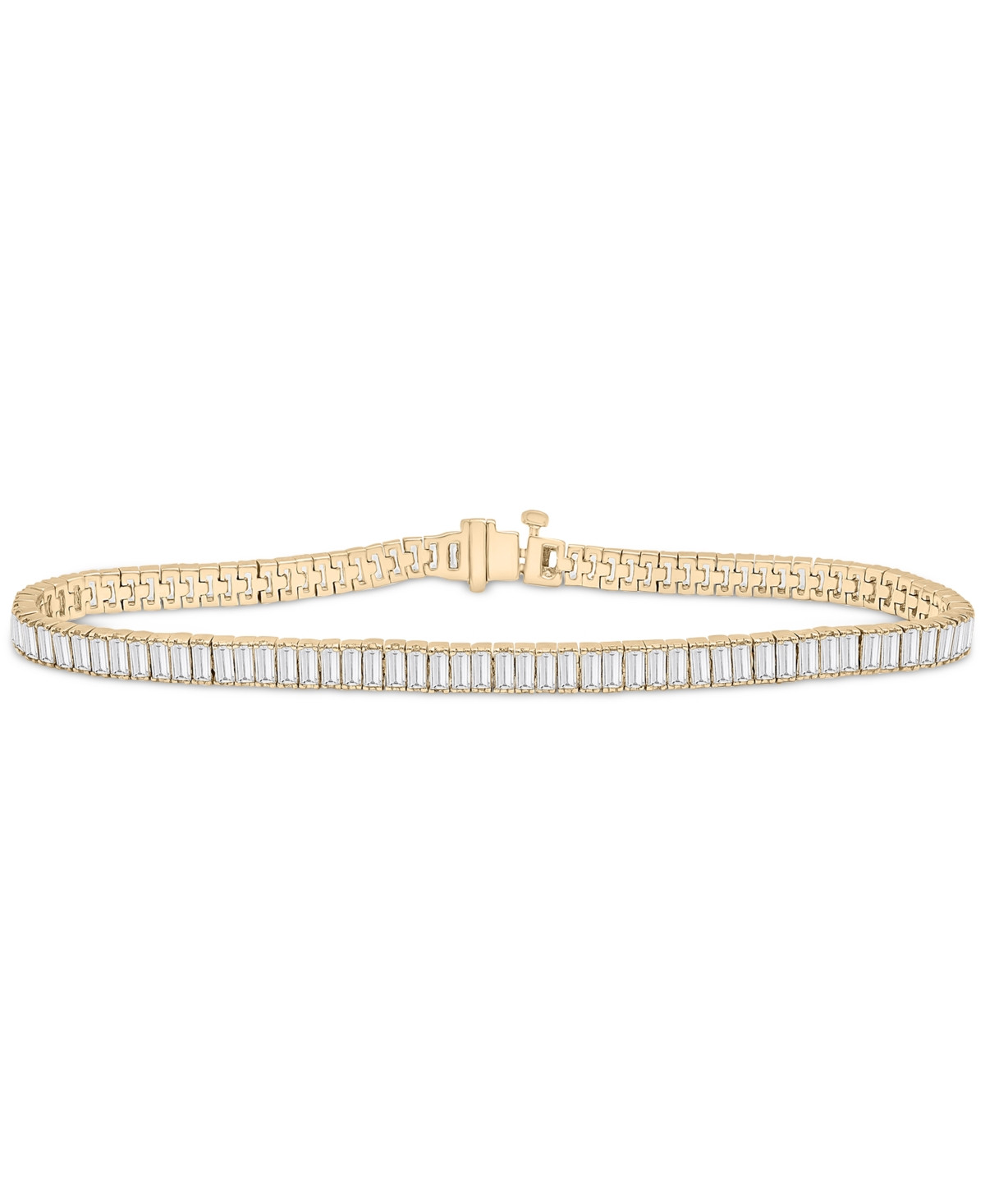 Audrey by Aurate Nano Emerald Color Baguette Tennis Bracelet (3 ct. t.w.) in Gold Vermeil (Also in Nano White Sapphire Color, Nano Ruby Color, & Nano | Macy's