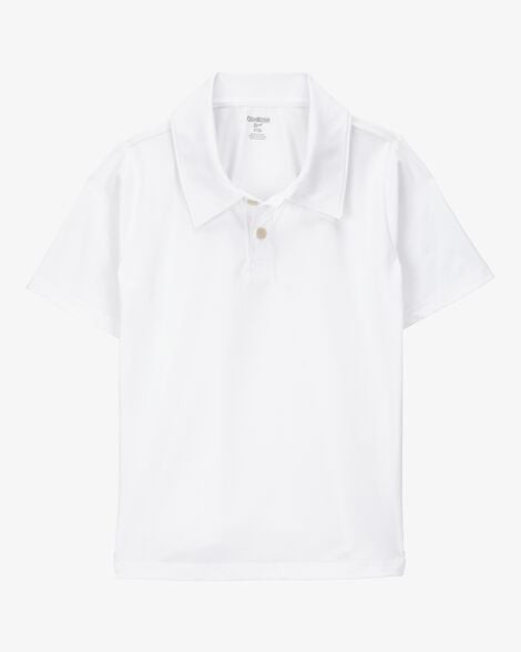 Kid Active Uniform Polo Shirt in Moisture Wicking BeCool™ Fabric - White | Carter's Inc