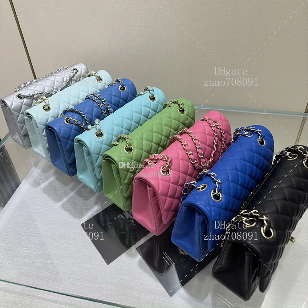 Designer bag flap bag TOP Quality CF 23cm Cowhide Woman shoulder bag luxury crossbody bag With bo... | DHGate