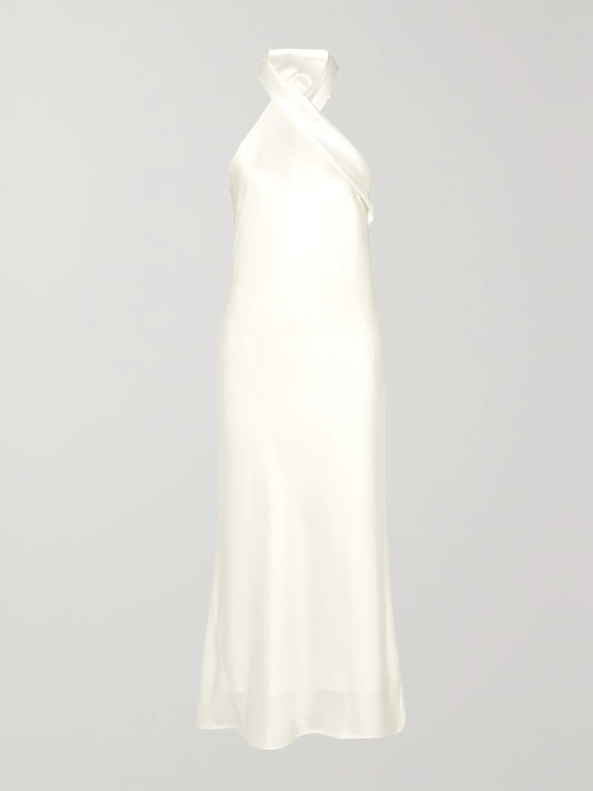 Pandora satin halterneck midi dress | NET-A-PORTER (US)