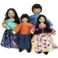 Asian Dollhouse Family - Doll Dolls Waldorf Bendy Wool Felt People | Etsy (US)