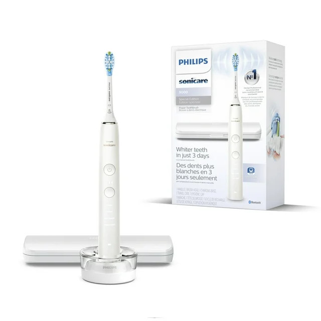 Philips Sonicare DiamondClean 9000 Special Edition Adult Rechargeable Toothbrush, White HX9911/93... | Walmart (US)