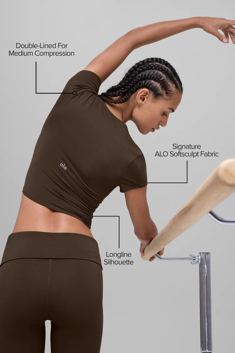 ALO Softsculpt Precision Short Sleeve Top | Alo Yoga (US)