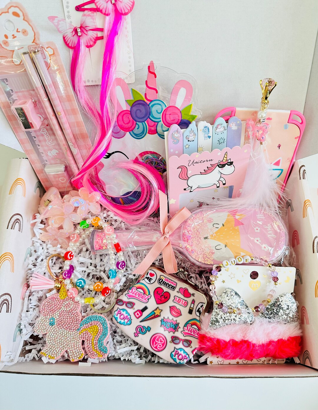 Personalized Gift Box for Little Girls Birthday Gift Set Custom Busy Box for Kids Holiday Gift fo... | Etsy (US)