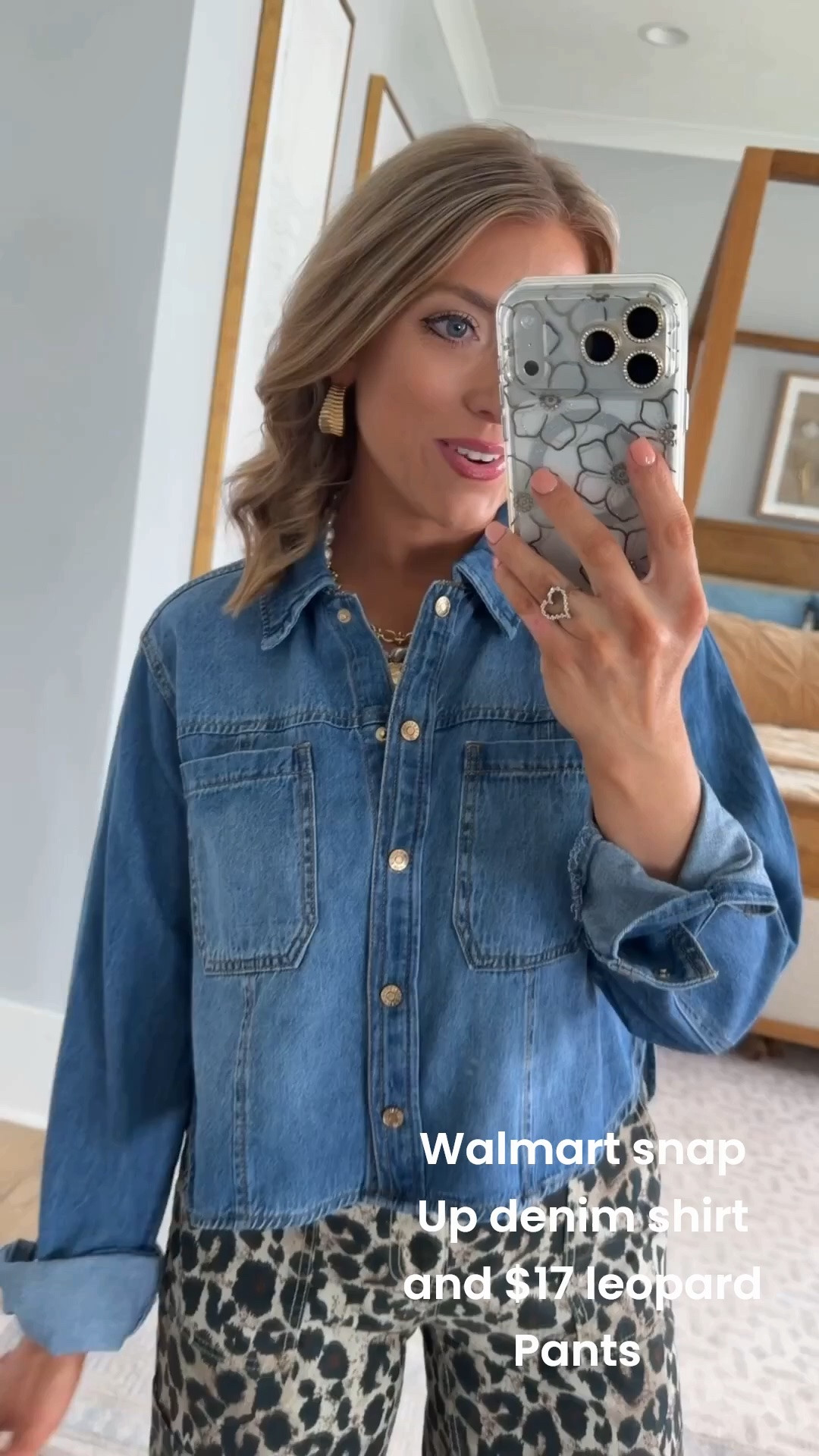Walmart just keeps bringing the cutest fall fashion lately! 🐆🍂 This entire outfit is from Walmart, and I’m obsessed with how easy it is to recreate. The denim button-up is one you’ll wear on repeat with jeans, leggings, skirts, and dresses, while these leopard print jeans are such a fun statement piece that instantly elevates any outfit. Finished it off with the cutest clogs for an effortless look that’s perfect now and all the way into fall!

#WalmartFashion #WalmartStyle #WalmartFinds #WalmartNewArrivals #FallFashion #EarlyFallStyle #LeopardPrint #LeopardJeans #DenimShirt #ButtonUpShirt #AffordableFashion #CasualStyle #EverydayOutfit #OOTD #FallOutfitIdeas #BudgetFriendlyStyle #FashionFinds #StyleInspiration #TransitionalStyle #WomenWhoShopWalmart

#LTKootd #LTKPetite