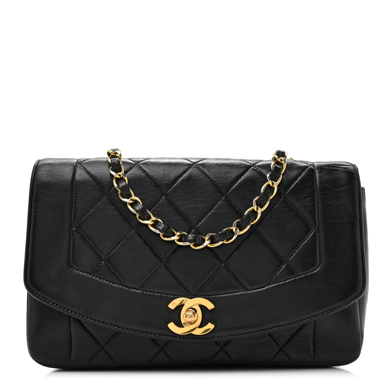 Chanel Lambskin Quilted Small Single Flap Black | FASHIONPHILE (US)