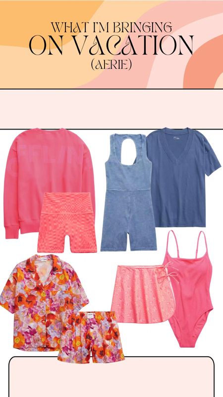 Aerie outfits I’m bringing on vacation! 25% off right now 💗☀️

#LTKFind #LTKSale #LTKsalealert