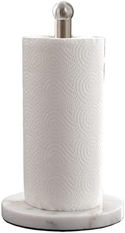 Paper Towel Holder with Sturdy Marble Base, Free Standing Paper Towel Holder Countertop, One-Handed  | Amazon (US)