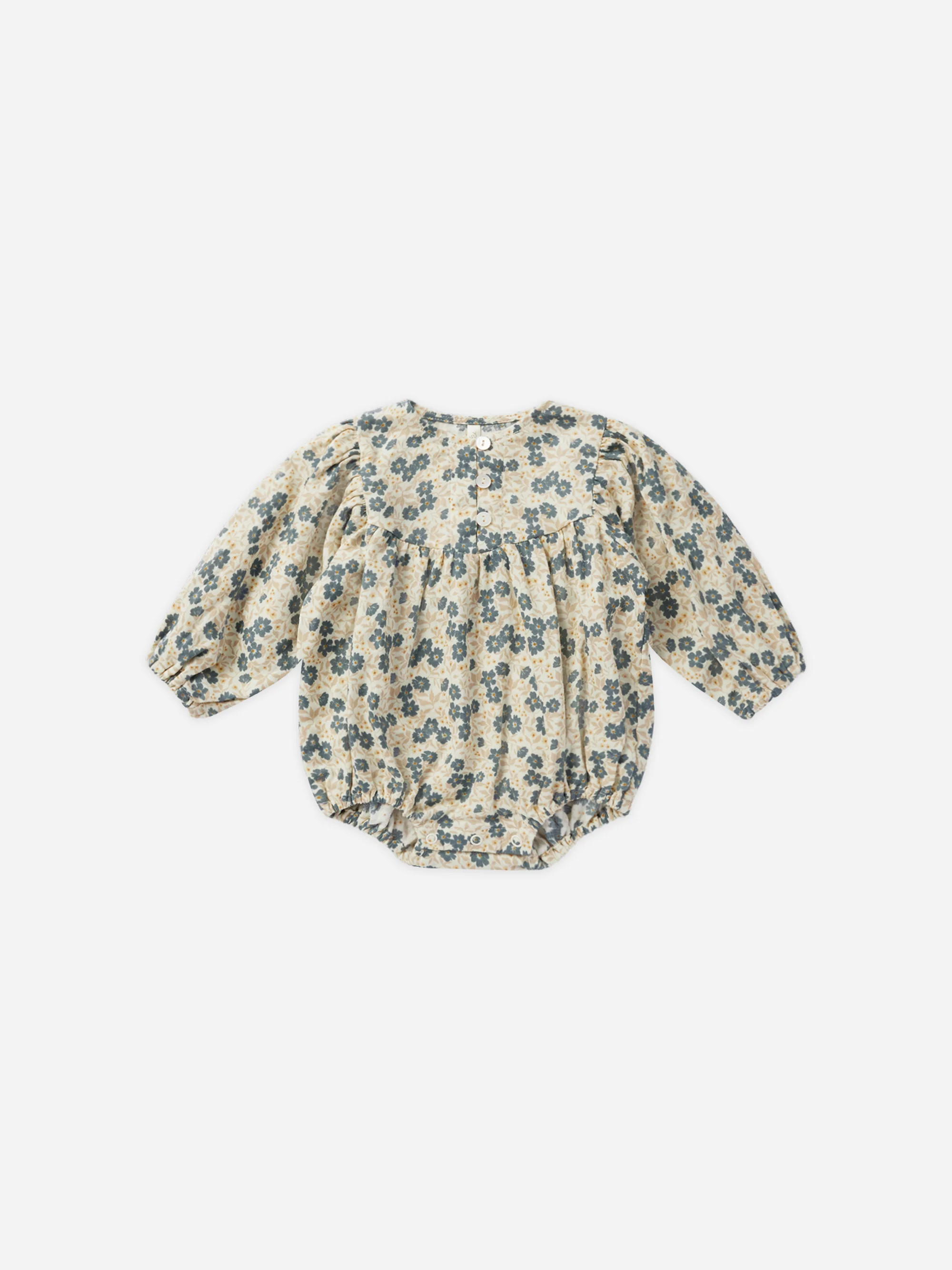 Gwen Romper || Blue Ditsy | Rylee + Cru