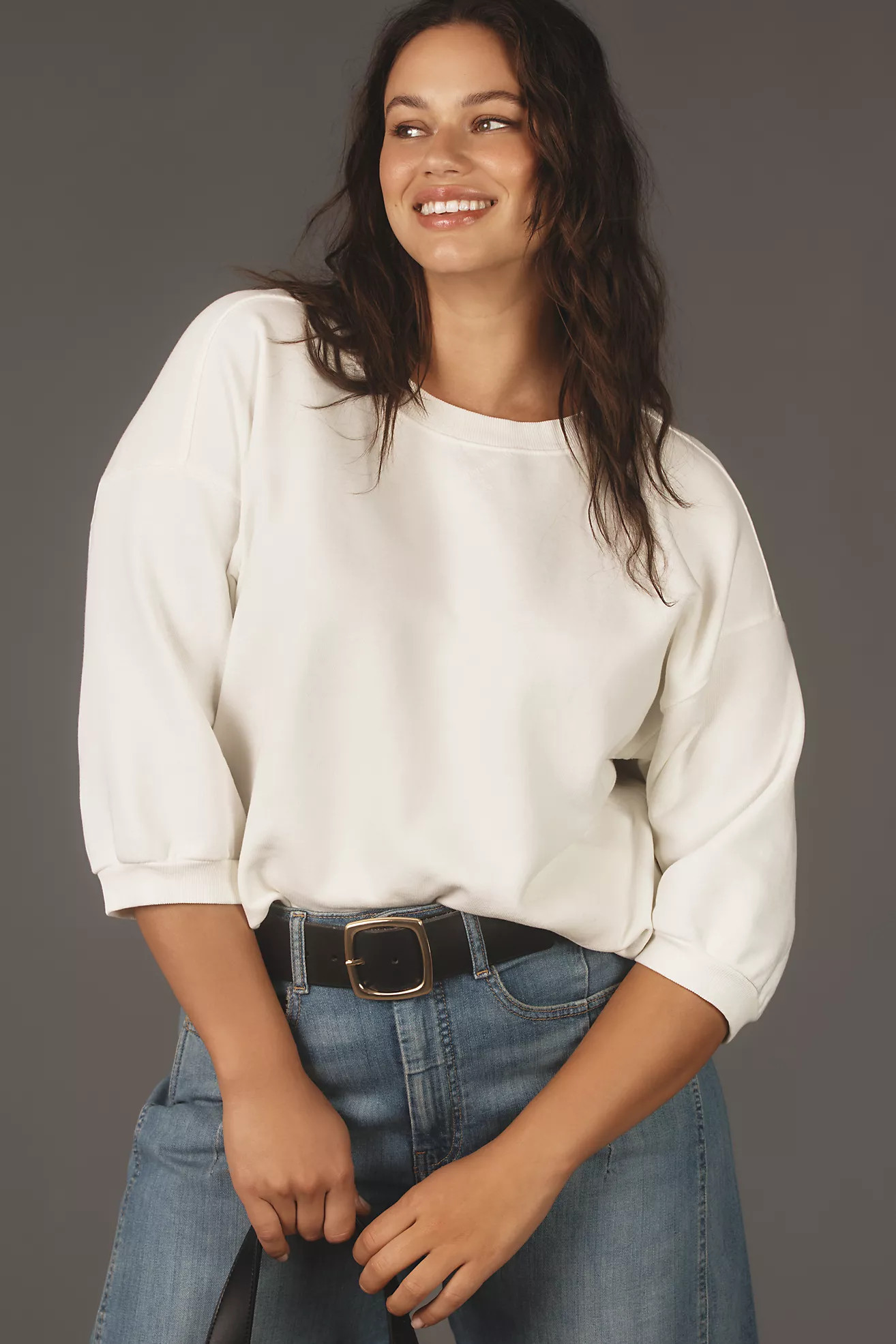 The Niki Bubble Sweatshirt by Pilcro | Anthropologie (US)