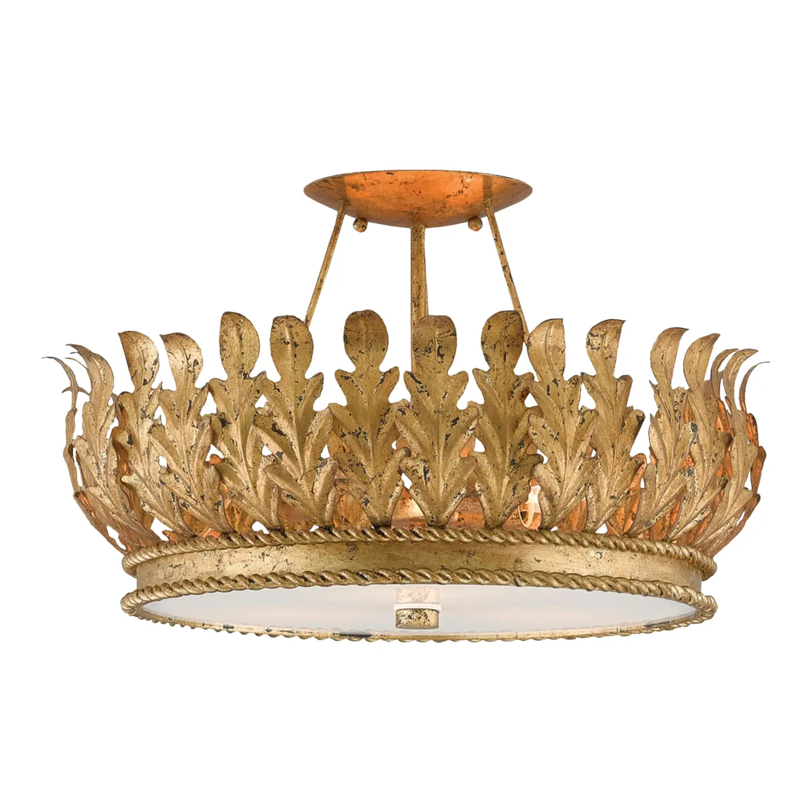 Bunny Williams for Currey & Company Collection Biddulph Semi-Flush | Chairish