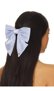 Lele Sadoughi Natalia Bow Barrette in Capri Blue from Revolve.com | Revolve Clothing (Global)