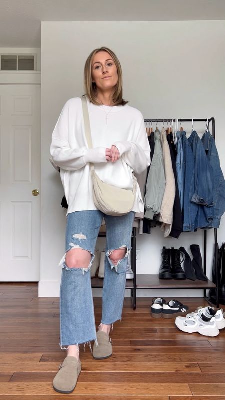 Spring outfit. Spring outfit idea. Oversized sweater. Cropped straight leg jeans. Clogs. Casual outfit idea. Casual outfit. Mom outfit.


#LTKSeasonal #LTKfindsunder50 #LTKfindsunder100