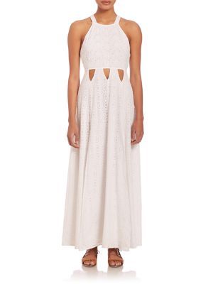 Crochet Cutout Maxi Dress | Saks Fifth Avenue