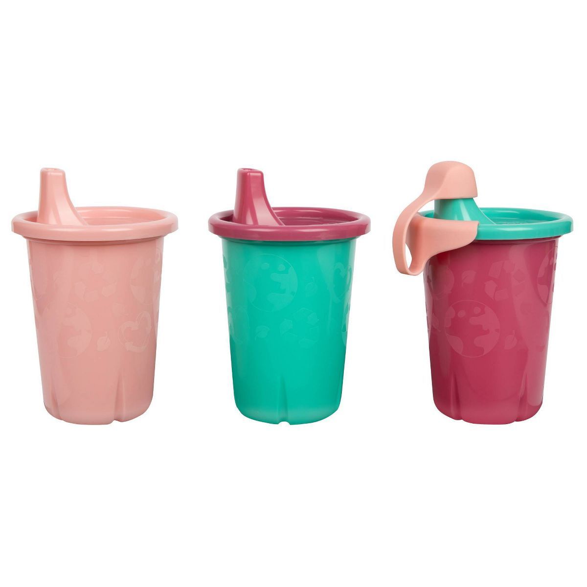 The First Years GreenGrown Reusable Spill-Proof Sippy Toddler Cups - Pink - 3pk/10oz | Target