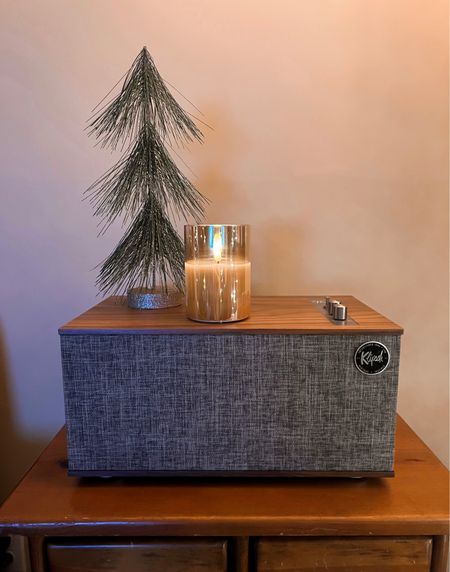 Mid century holiday vibes with this Klipsch Heritage Bluetooth speaker and glass Flameless candles - Amazon Home - Amazon Finds - Christmas decor - Holiday decor - Amazon deals - Gift ideas 

#LTKHoliday #LTKhome #LTKGiftGuide