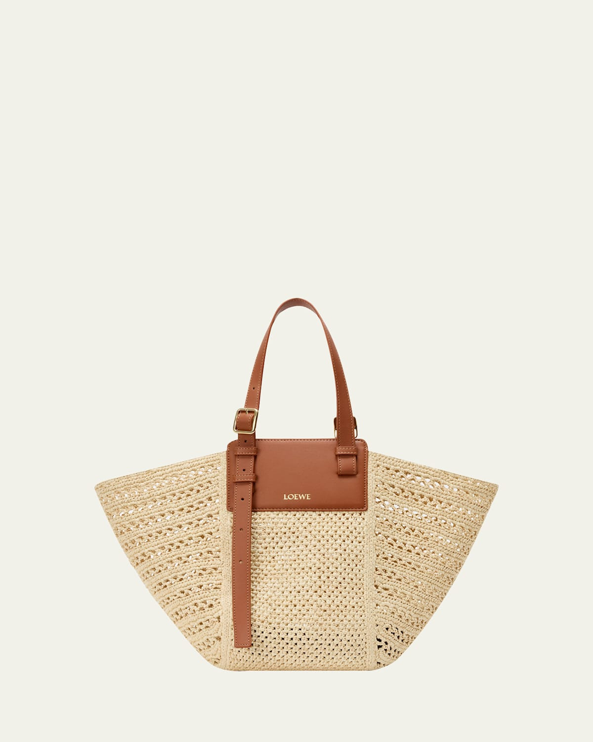 x Paula's Ibiza Medium Hammock Cabas Bag in Raffia and Calfskin | Bergdorf Goodman