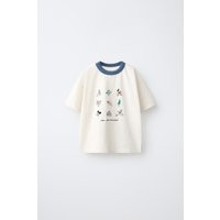Zara - Mickey Mouse © Disney Embroidered T-Shirt - Ecru - 6 Years (45,2 Inches) - Kids | Zara US