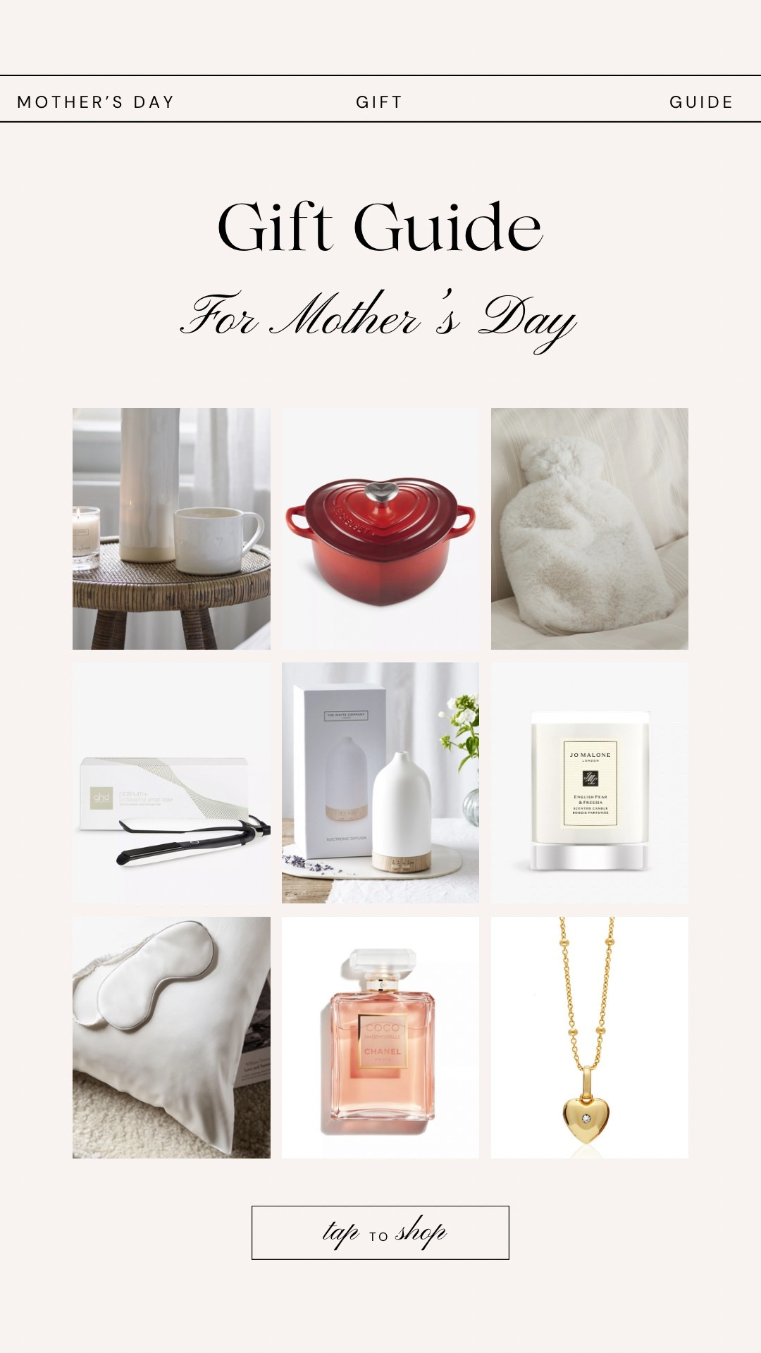 Mother’s Day Gift Guide 💝

#mother #mothersday #giftguide #giftsforher #giftsformum #mothersdaygift #mothersdaygiftguide #luxurygiftguide #affordablegiftguide #gifts #giftideas #giftsforgirlfriends #giftsforafriend #birthdaygiftguide #birthdaygifts #birthdaygiftidea #spring #spring2025 #springgiftguide #2025giftguide 

#LTKluxury #LTKgiftguide #LTKbeauty