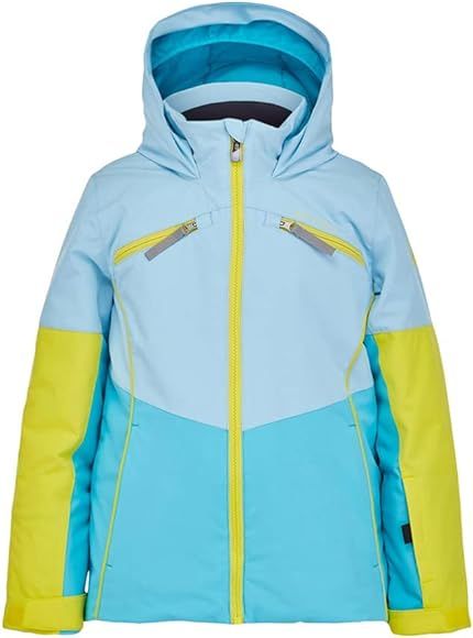 Spyder Girl’s Conquer Ski Jacket – Kids Full Zip Hooded Winter Coat | Amazon (US)