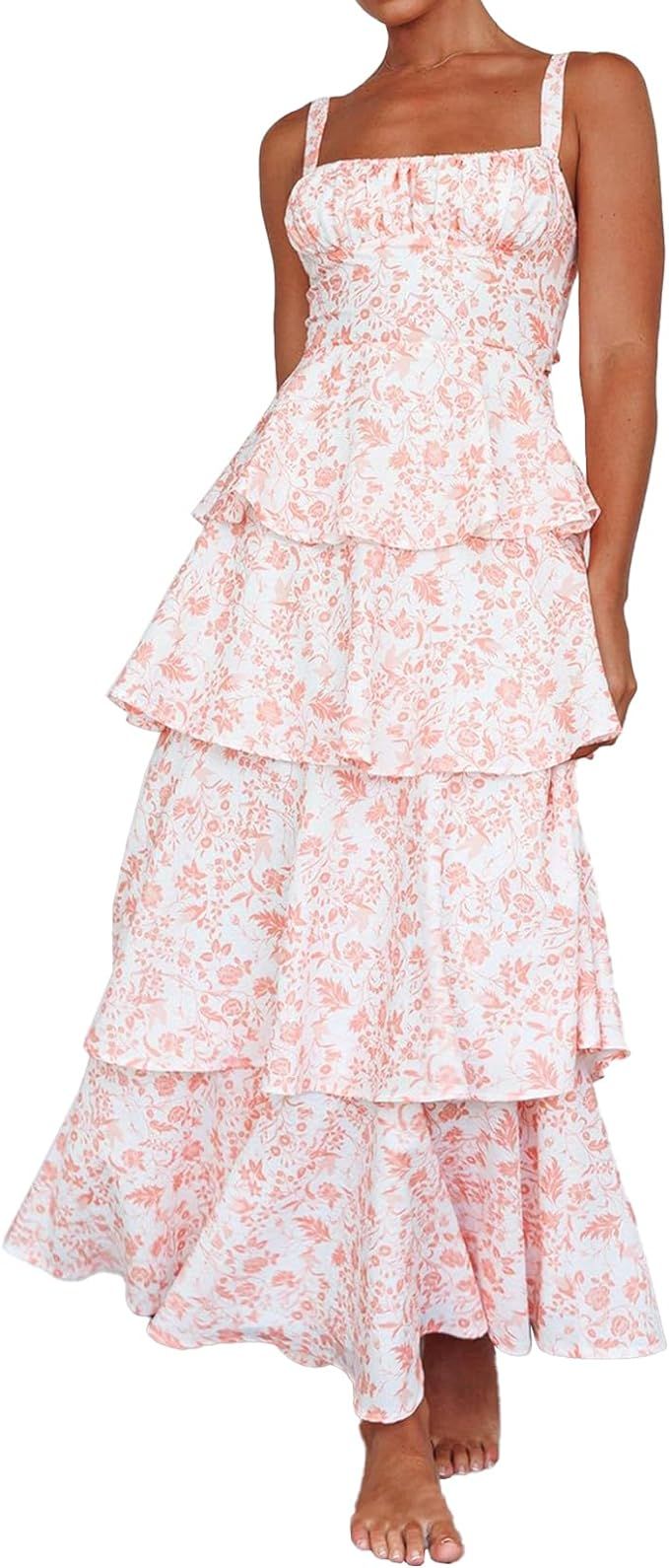 Jardinvue Floral Garden Party Dress Tea Party Dress Y2k Dresses | Amazon (US)