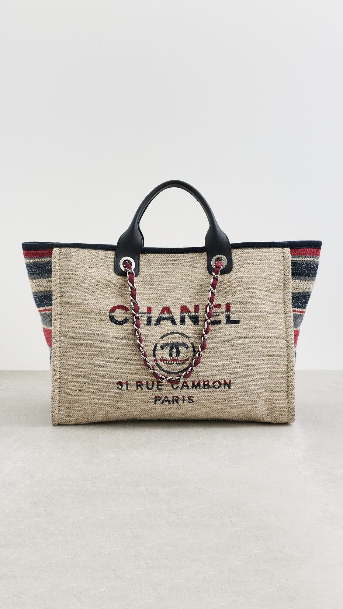 Chanel Canvas Deauville Medium Tote Bag | Shopbop