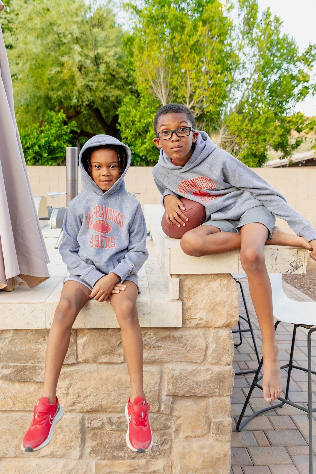 Fall Family Photos

Reppin Niner gang with our HOMAGE NFL Youth collection. #partner Sunday means family, football, and matching fits with My Lil’ MVPs. I have all of our @homage gear linked on my LTK so you can shop from there! 

#TeamHOMAGE #FTTB #bangbangninergang #49ers 
	

#LTKFamily #LTKGiftGuide #LTKKids