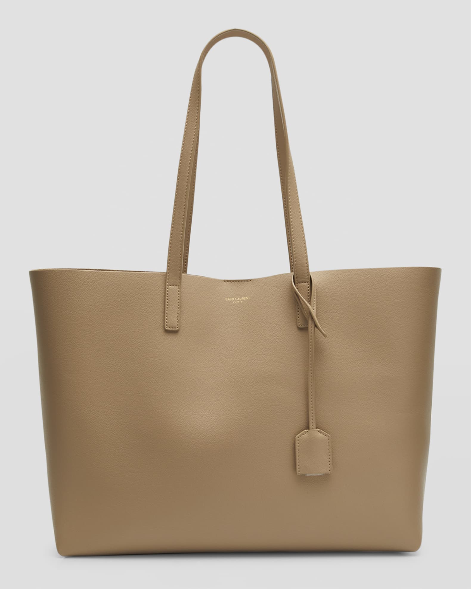 Shopping Bag East-West Tote in Smooth Leather | Neiman Marcus