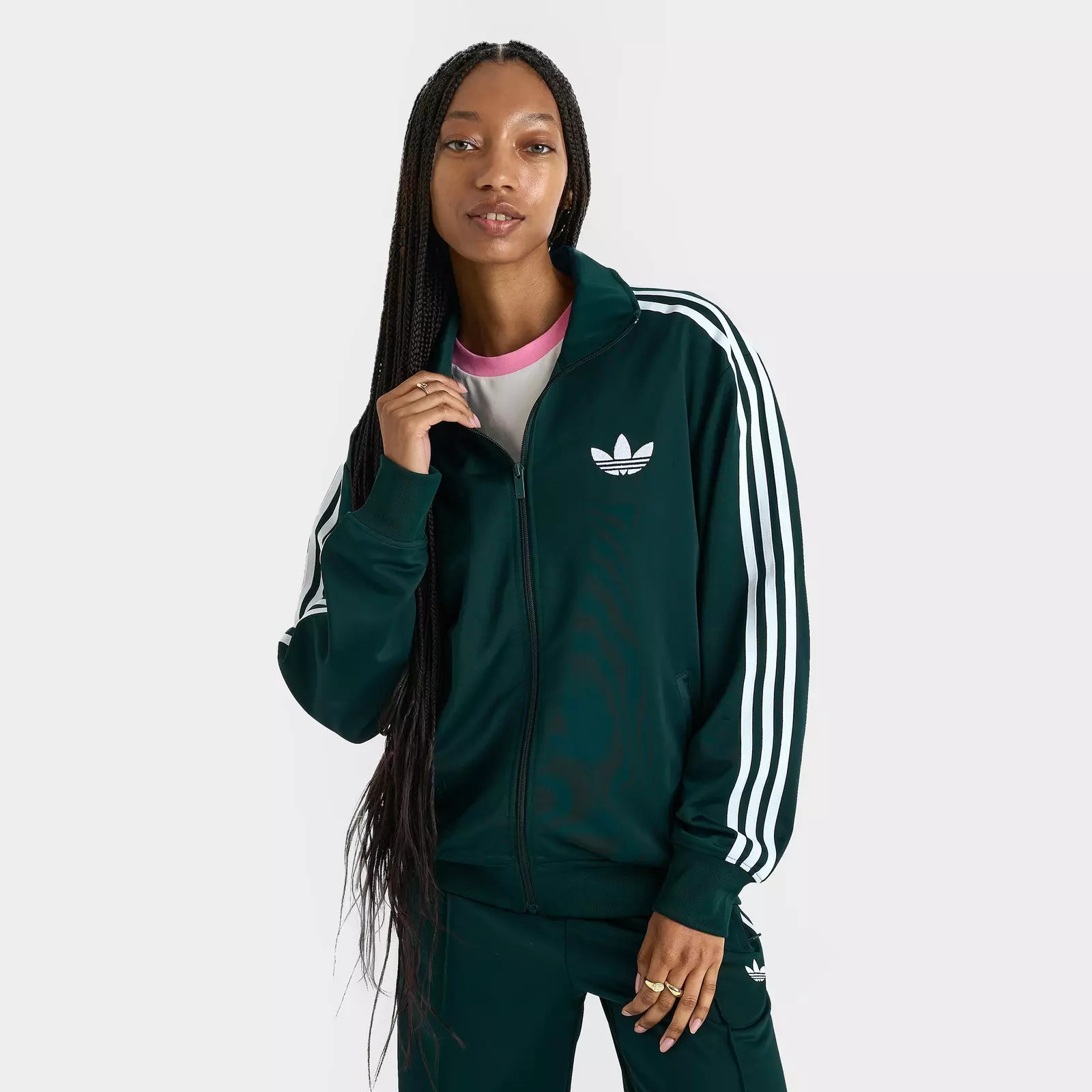 Women's adidas Originals adicolor 3-Stripes Firebird Loose Track Top | JD Sports (US)