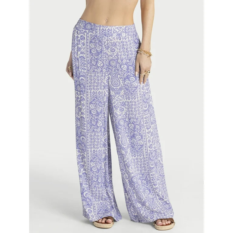 Jessica Simpson Women's Saydee Wide Pull On Pants, Sizes XS-XL | Walmart (US)