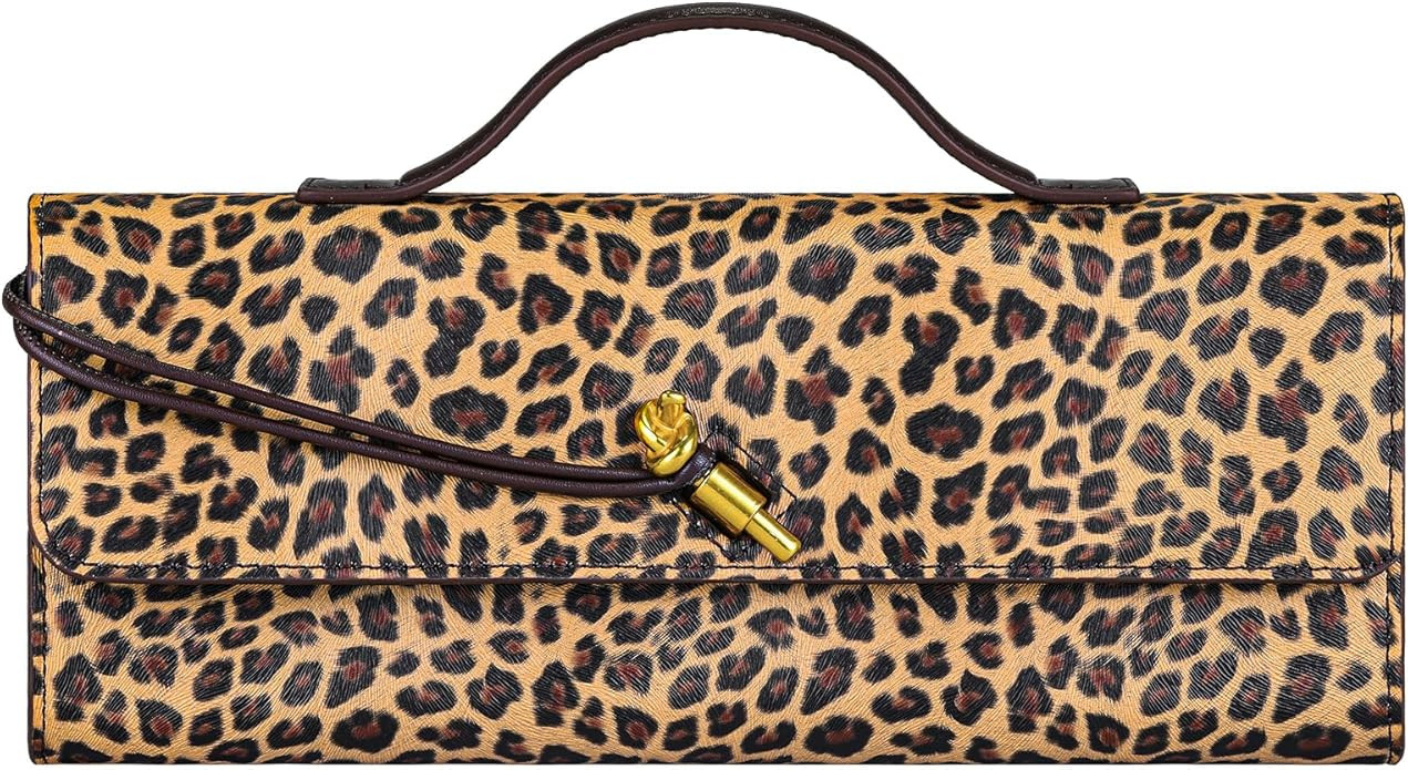 Clutch Purses for Women, Evening Bag Formal Satchel Leather Handbag, Tote Bag with Adjustable Sho... | Amazon (US)