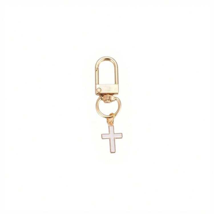 1pc Cross Alloy Keychain, Party Gift, Backpack Pendant. | SHEIN