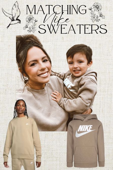 Mommy & Me, Nike Sweaters, Toddler Sweatshirt, Crewneck Sweater, Nike Crewneck, Fall Sweaters, Neutral Sweaters, Fall Fashion, Fall Style, Toddler Style 

#LTKSeasonal #LTKstyletip #LTKsalealert
