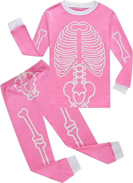 Family Feeling Little Girls 2 Piece 100% Cotton Pajamas Sets Big Kids Pjs | Amazon (US)