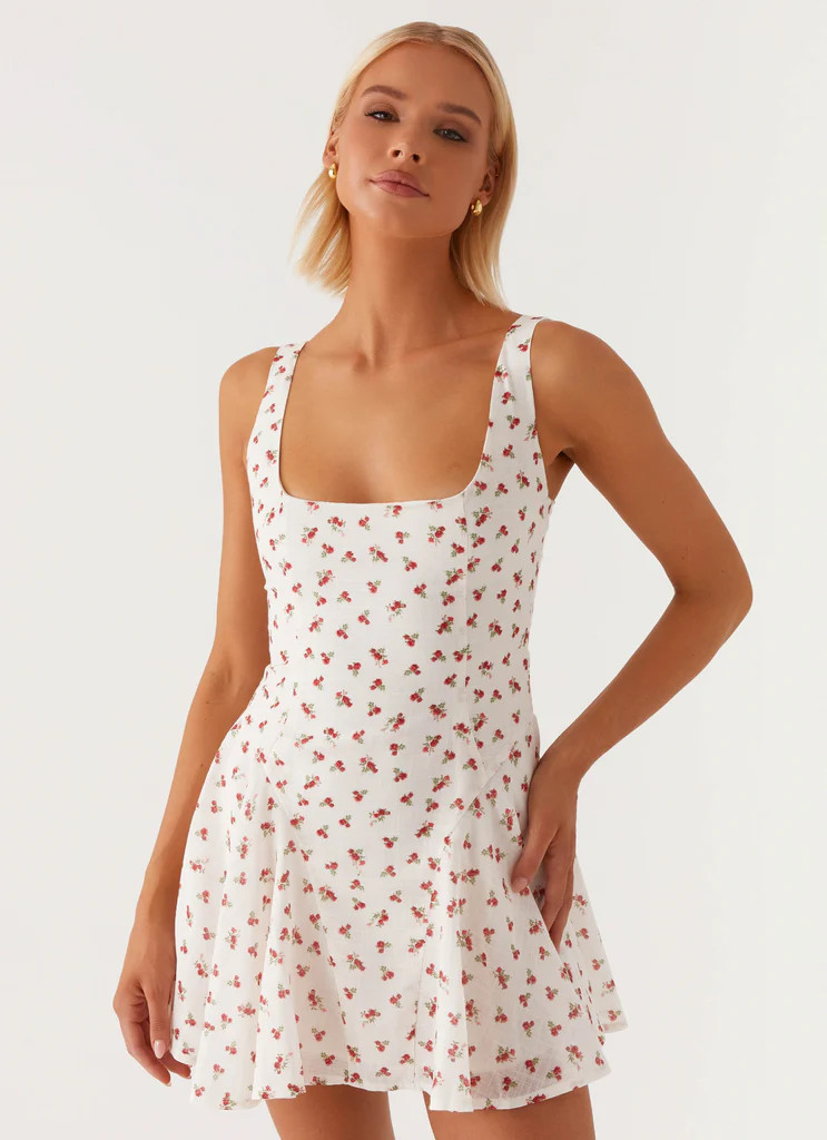 Kiva Mini Dress - Red Ditsy Floral | Peppermayo (Global)