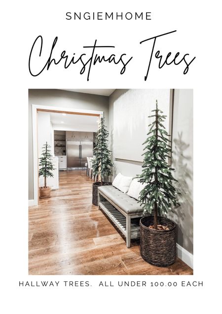 Deck your halls or entryway with cute faux alpine Downswept Christmas trees that look realistic.  These are my absolute favorite trees that add a classic touch of the holidays with an  effortless vibe.  It’s classic and chic.  Place them in wicker baskets or use tree collars around the base for an organic put-together feel.  

#LTKstyletip #LTKunder100 #LTKHoliday