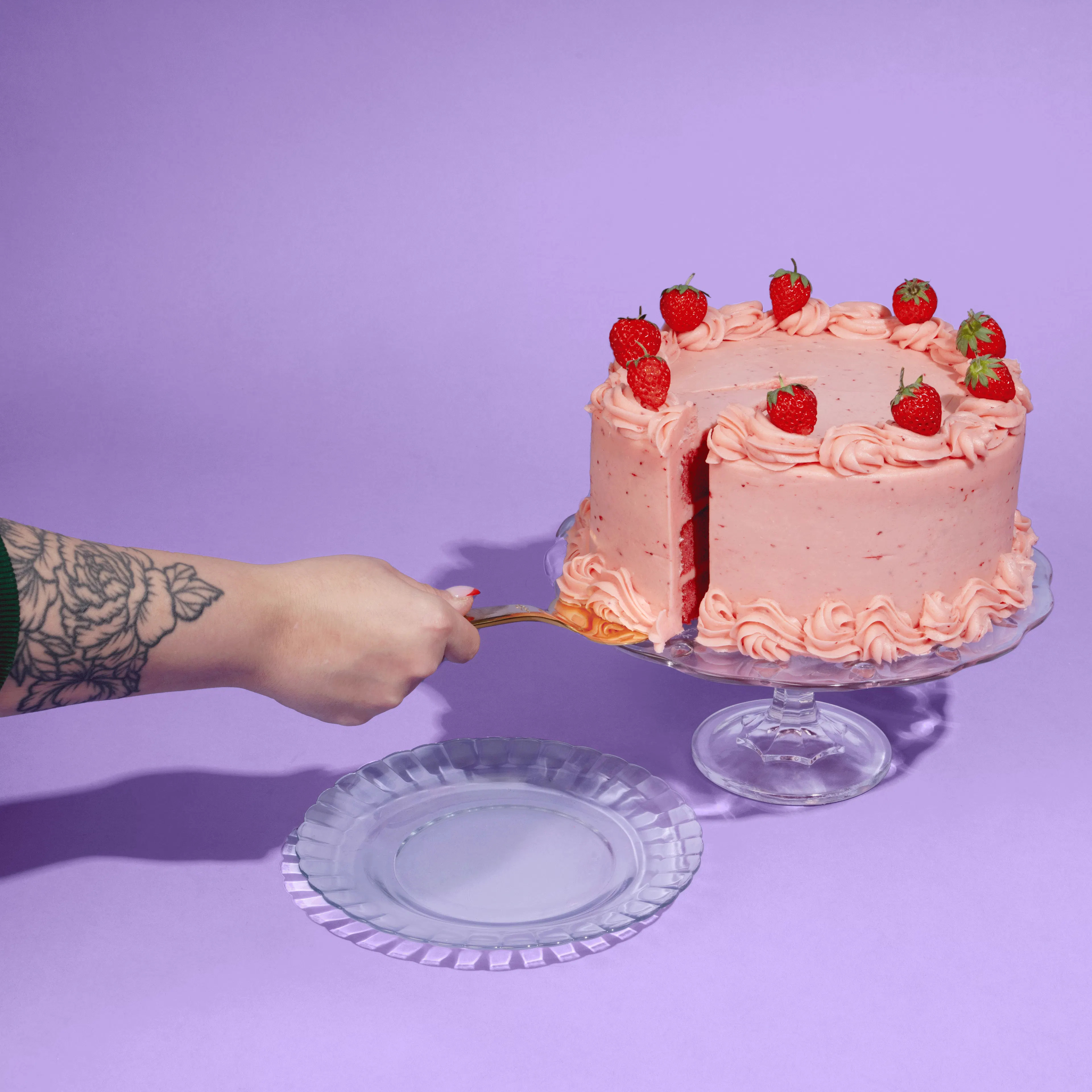 Signature Strawberry Cake by Edgar's Bakery | Goldbelly | Goldbelly