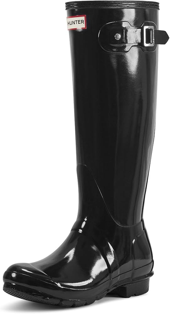 Hunter Women's Original Tall Gloss Rain Boots | Amazon (US)