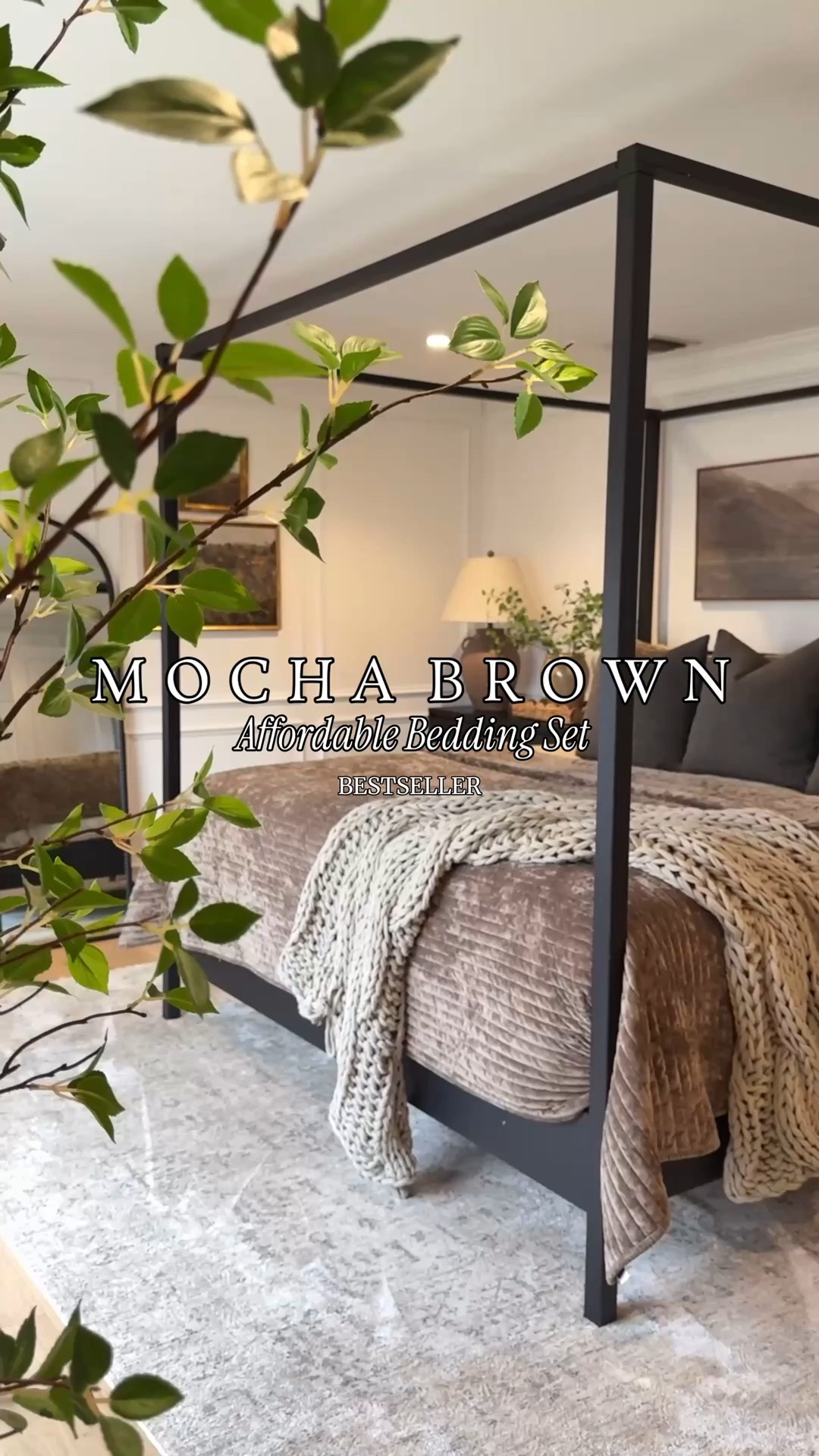 My mocha brown quilt set is a BESTSELLER since February! 🤎 I love this cozy yet lightweight quilt set. The earthy brown color looks great with my fall-inspired landscape wall art and black canopy bedframe. I’m using a large, pillow top mattress and matching boxspring. King bed sizing. 



#LTKfitnessgoals #LTKSaleAlert #LTKHome